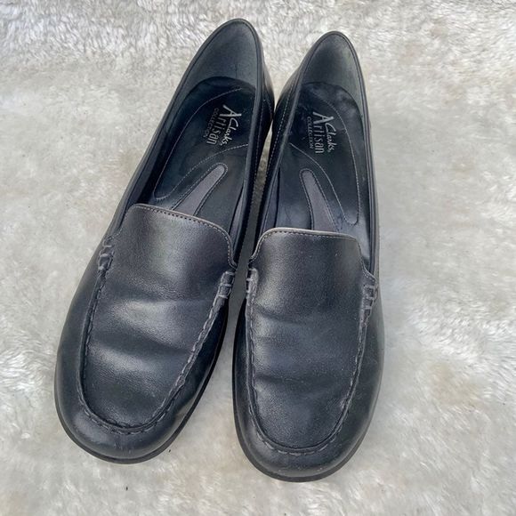 CLARKS artisian comfort shoes loafers 9 - Picture 4 of 4